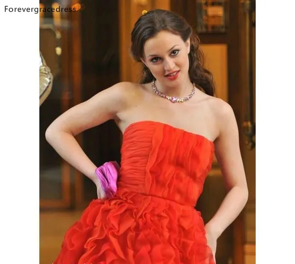 Free Shipping Red Prom Dress In Paris New Custom Made High Low Formal Party Gown