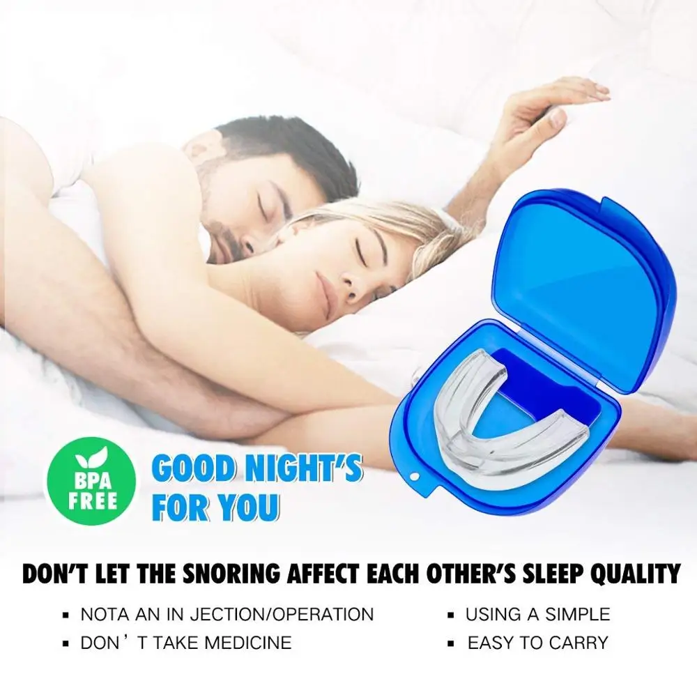 Anti Snoring Devices 4 Snoring Stopper Nasal Dilators-1 Anti Snoring nose clip Mouthpiece Sleep Mouth Guard Snore Stopper Set