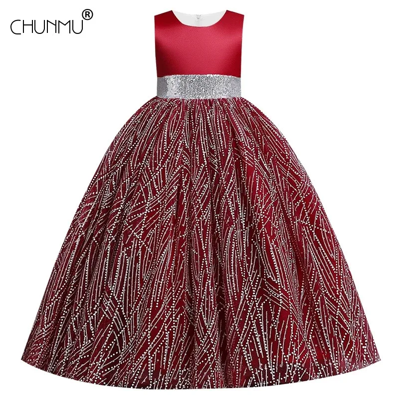 

Formal Dresses Kids Dresses For Girls Elegant Princess Dress Children Costume Gilrs' School Graduation Dance Dress Vestidos