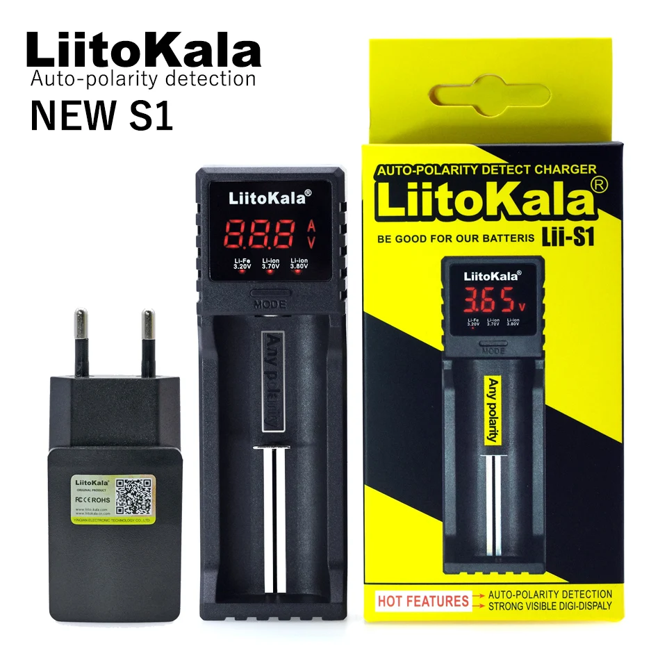 Liitokala Lii402 Lii202 Lii100 LiiS1 18650 caricabatterie 1.2V 3.7V 3.2V AA/AAA 26650 NiMH li-ion caricabatteria intelligente 5V 2A spina ue