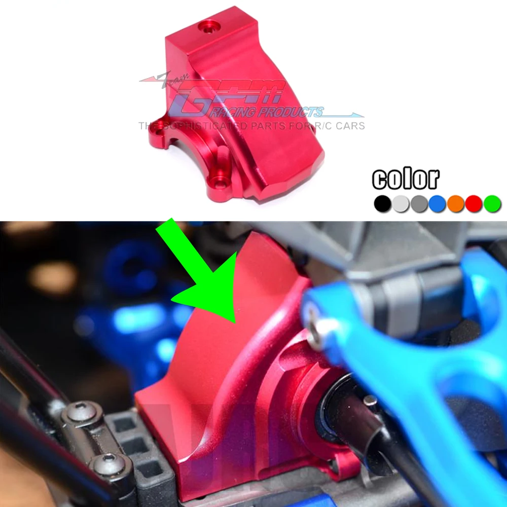 GPM metal Aluminum Alloy front/rear gear box cover gearbox shell 7780 for 1/5 X-MAXX 6S/8S 77086-4 Monster Truck