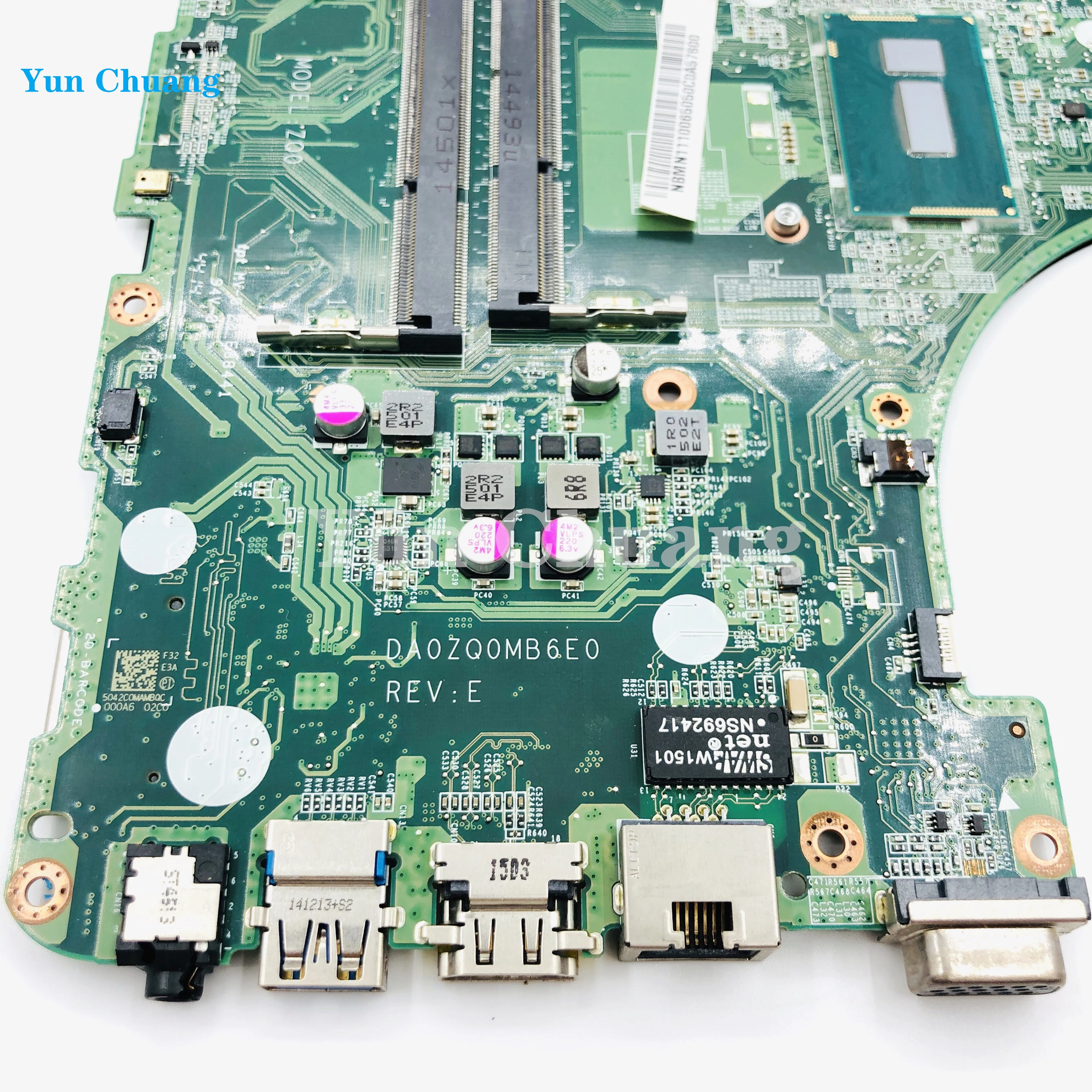 Imagem -03 - para Acer Aspire E5471g P246 E5-471 V3-472p Laptop Motherboard com I55200u Cpu Gt840m 820m Placa de Vídeo Da0zq0mb6e0 Nbmn111006