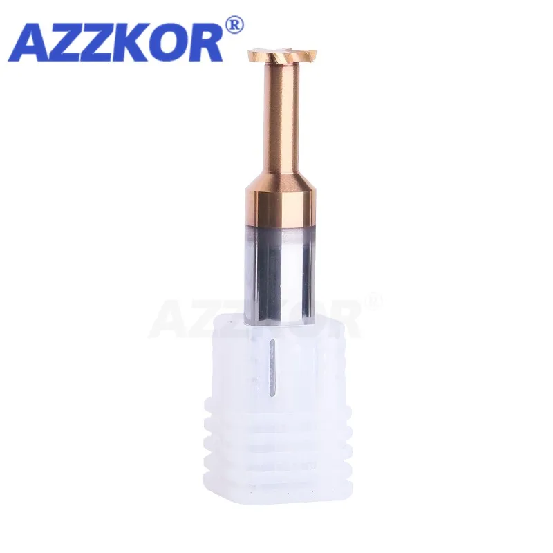 AZZKOR Tungsten steel Alloy Milling Knife T Slot Milling Cutters Machining Hard Steel Salloy steels Special Groove Type Cutters