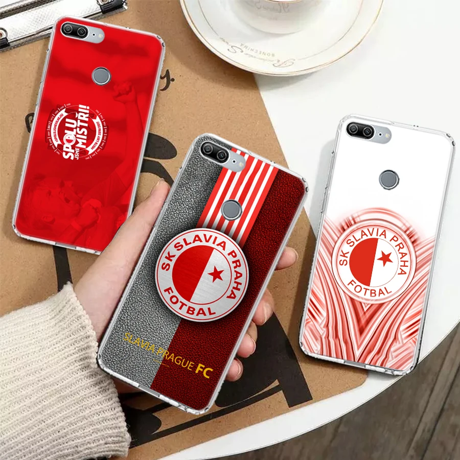 Sk Slavia Praha Czech Republic Phone Case For Huawei P Smart Z 2021 Y5 Y6 Y7 Y9 Honor 9X 50 20 Pro 10i 9 Lite 8A 8S 8X 7S 7X 7A