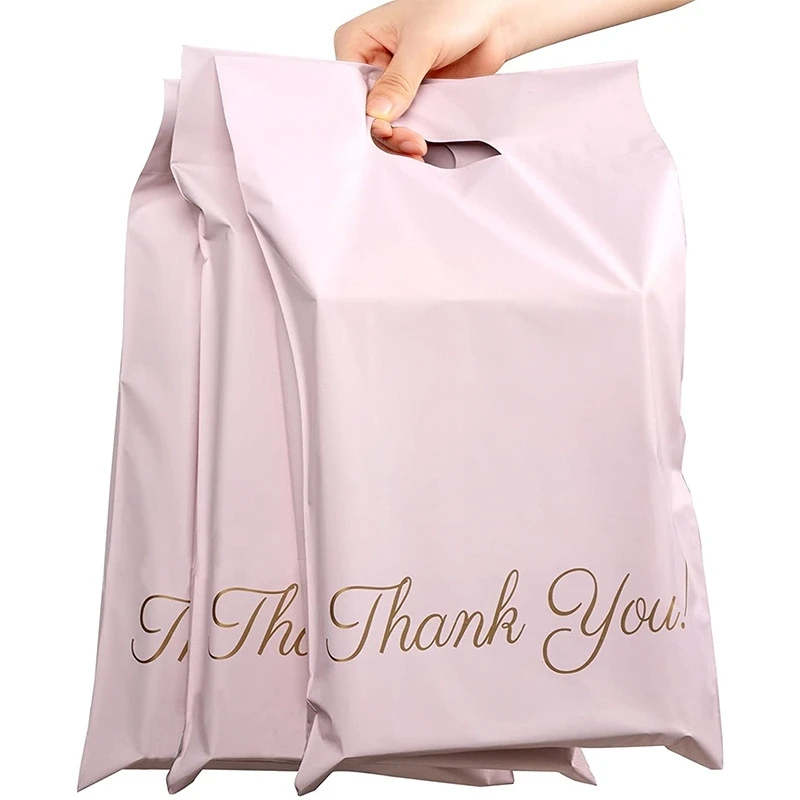 

INPLUSTOP Tote Bag Express Bag with handle Courier Bag Self-Seal Adhesive Thick Waterproof Plastic Poly Envelope Mailing Bags