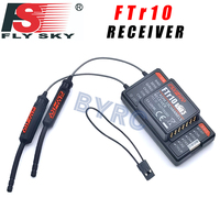 FlySky FTr10 2.4G 10CH Two-Way Dual Antenna PPM/IBUS AFHDS3 Mini Receiver for Fly-Sky PL18 FPV Racing Drone RC Part