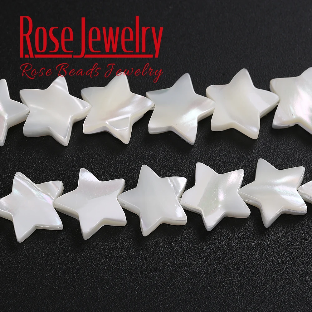 

Natural White Shell Star Shape Beads Loose Charms Beads 15'' Strand 12MM Size For Jewelry Making DIY Bracelet Necklace Wholesale