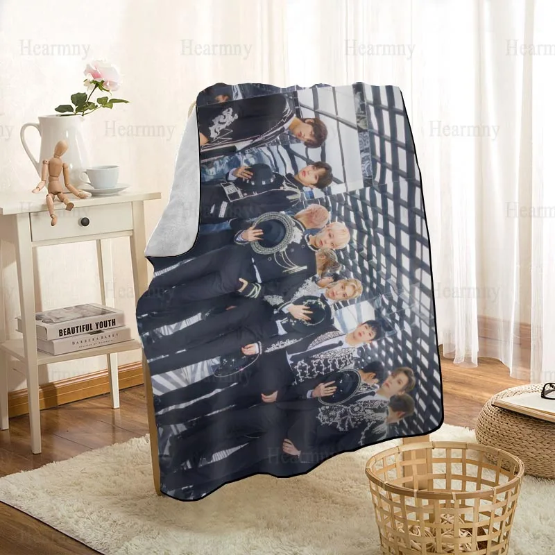 HEARMNY KPOP Band ONEUS Blanket Super Soft Warm Microfiber Fabric Blanket For Couch Throw Travel Adult Blanket 0512