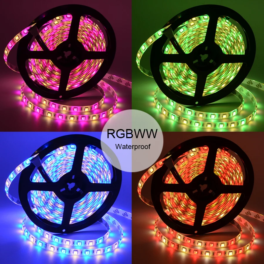 5-30M SMD 5050 RGBW RGBWW flessibile RGB LED Strip Set WIFI RF 2.4G Touch telecomando 12V alimentatore adattatore amplificatore interno