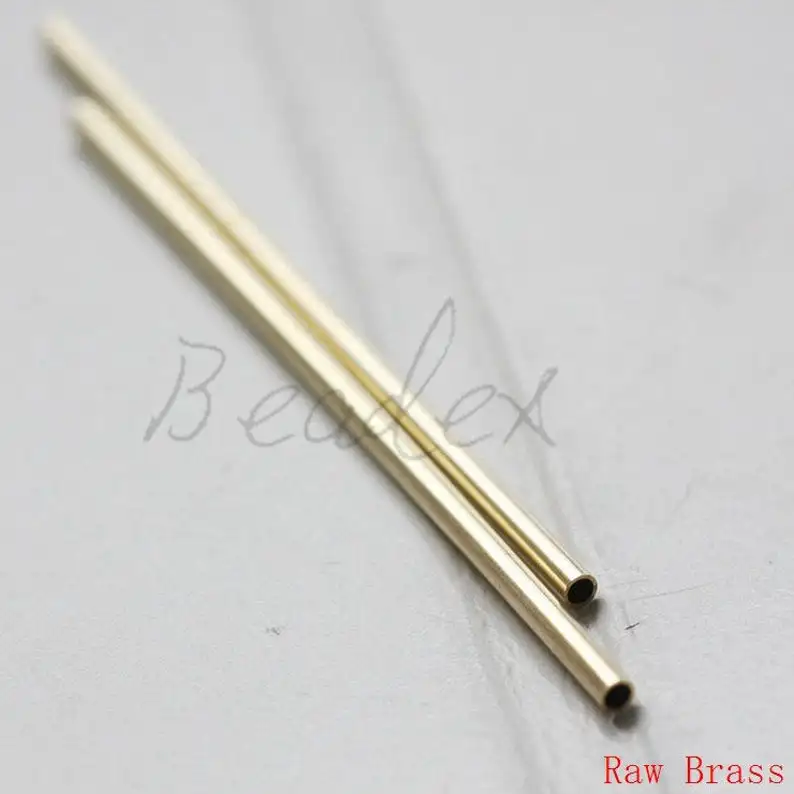Solid Brass Tube 2x60mm with ID 1.4mm (3413C)