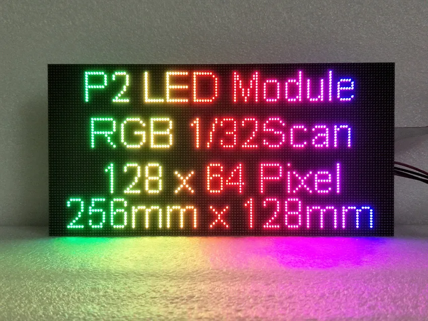 Smd P2 Rgb Panel Hoge Kwaliteit Laagste Prijs Module 256Mm X 128mme P2 Hd Led Video Wall Led Scherm module Hub75 Smd3in1, diy Modul