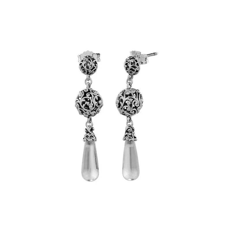 Regal Droplets Drop Earrings 100% 925 Sterling Silver Earrings for Women Jewelry Long Hanging Pendant Female Earrings for Party