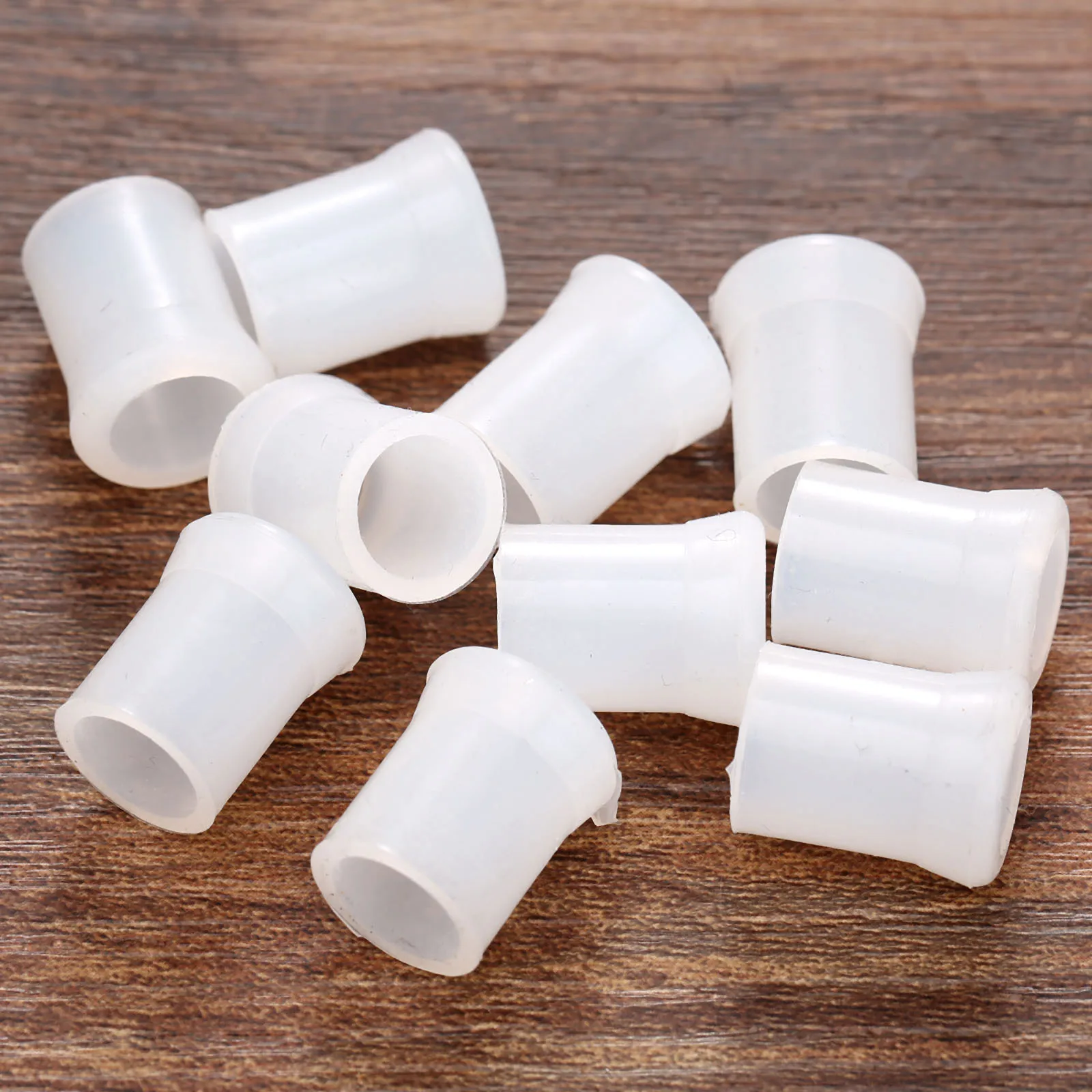 10pcs Rubber Smoking Pipe Holder Mouthpiece Herb Tobacco Smoking Pipe Soft Tip Grips Bites Smoke Accessories White Cigar Tools