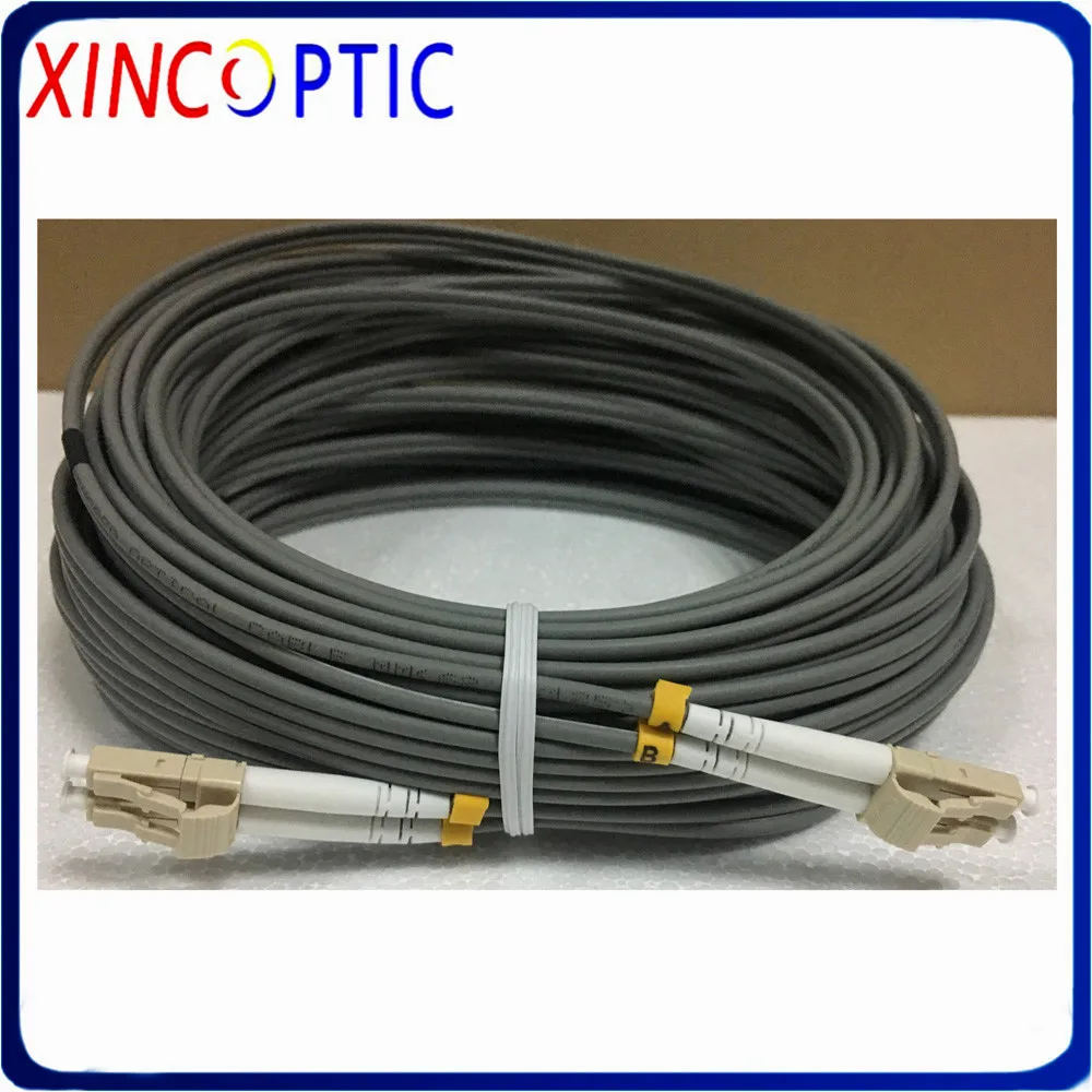 20Mtr 2core Duplex Multimode Armored Patch Cord 2 cores 20M MM 50/125 OM1 OM2 3.0mm 2 fiber Optical Fiber Jumper Cable