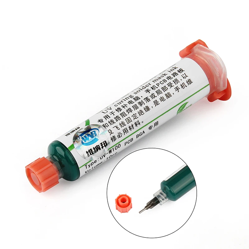 10CC UV Light Curing BGA PCB Solder Mask Ink Green Welding Oil Paint Prevent Corrosive Arcing