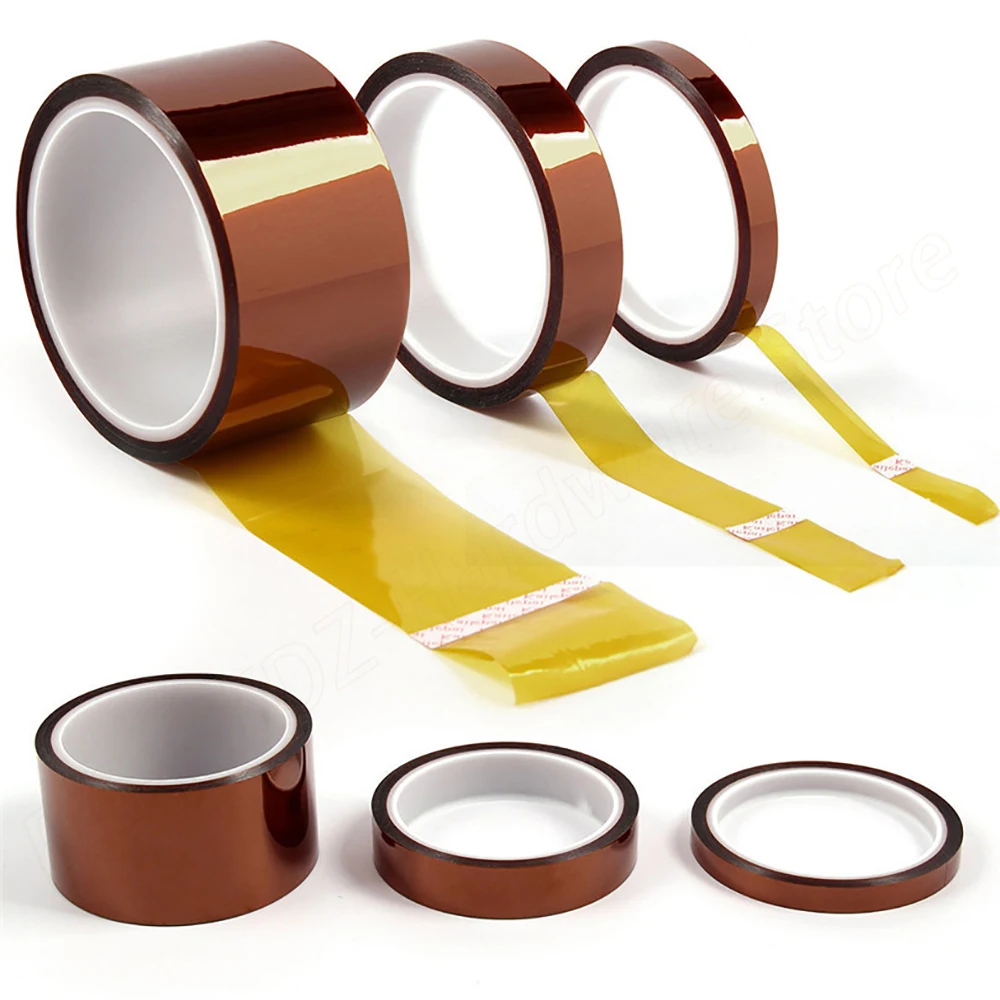 Kapton Tape Brown High Temperature Tape High Temperature Resistance 300 Degrees For Spray Painting, Baking Paint,Box Sealing