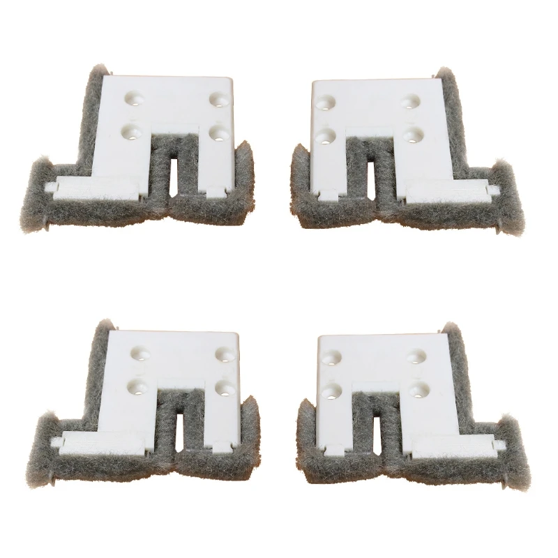 4pcs Sliding Window Buffer Block Up and Down Track Sealing Wind-proof Brush Strip Door Sound Insulation Pad Home Warm