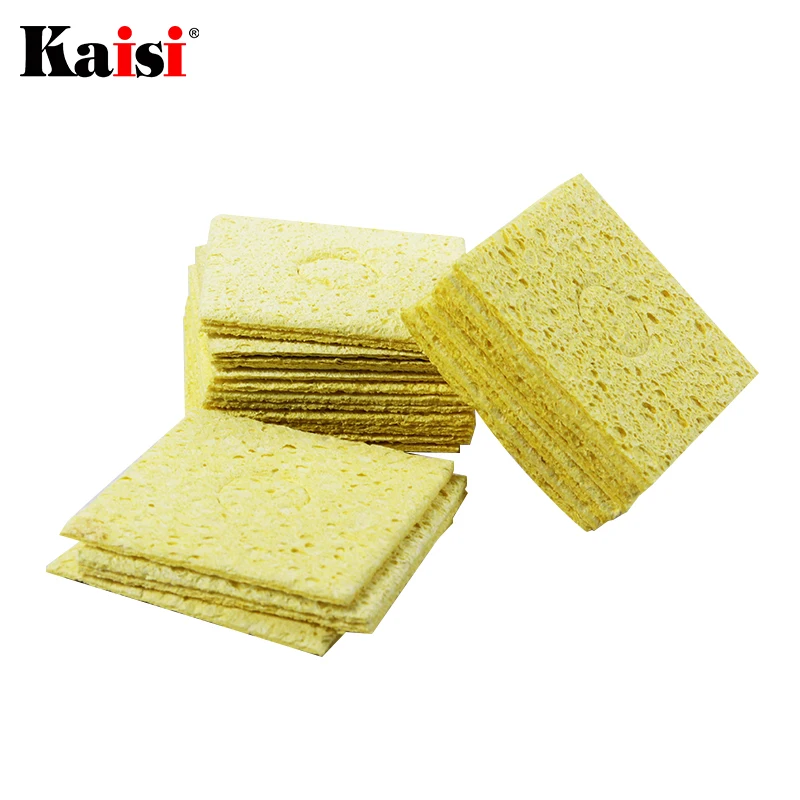 10/20/50/100pcs Soldering Iron Sponge Electric Welding Cleaner Cleaning Pads High Temperature Welding Sponge for Soldering Tools