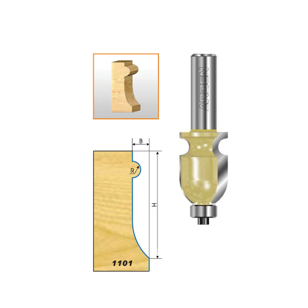 

Double arc round nose bits cnc cutter chamfering slotting panel