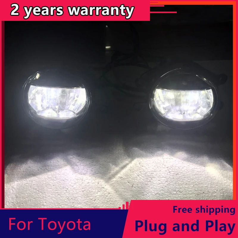 

KOWELL Car Styling Fog Lamp for toyota Camry Corolla Vios Highlander Rav4 Prius YARIS Avalon LED Fog Light Auto Fog Lamp