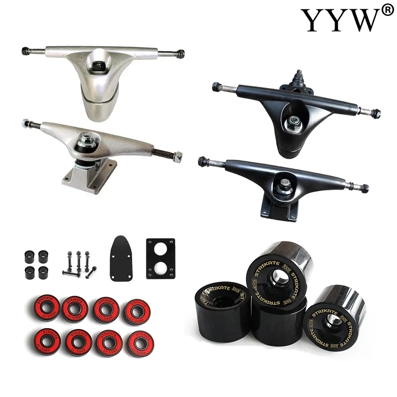 1 Set C7 Update Surf Skateboard Trucks Adult 4 Wheels 8 Bearings 2 Riser Kit 6.25'Skate Board Outdoor Skating Land Training Set