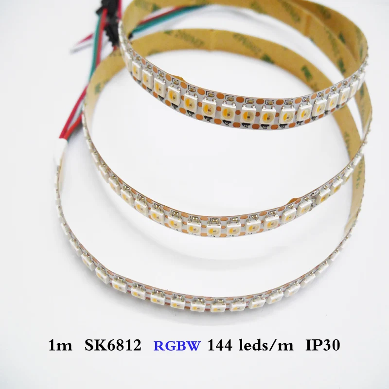 5V 1M SK6812 30/60/144 diody Led/piksel/M 4 w 1 RGBW + CW/NW/WW adresowalny podobne 2812B taśma Led wodoodporna IP67/nie wodoodporny IP30