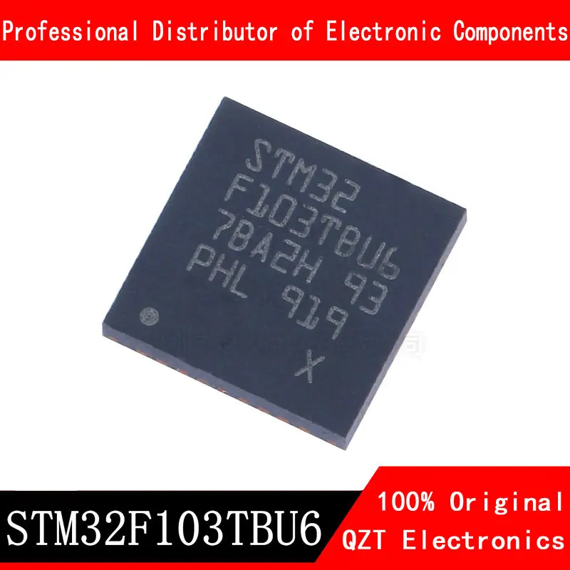 5pcs/lot new original STM32F103TBU6 STM32F103 QFN-36 microcontroller MCU In Stock