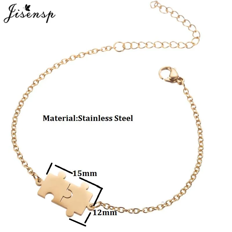 Jisensp Retro Stainless Steel Charm Bracelets for Women Fashion Jewelry Punk Elephant Bracelet vsco Girl Friendship Bisuteria