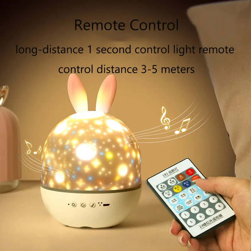 LED Night Light with Colorful Rotate Flashing Lights, Elf Projection, Galaxy Star Lamps, Music Box, Christmas Room Decor