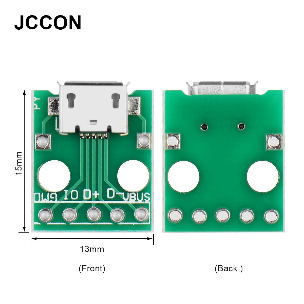 10Pcs MICRO USB To DIP Adapter 5Pin Female Socket Female Connector B Type PCB Converter Breadboard USB-01 Switch Board SMT