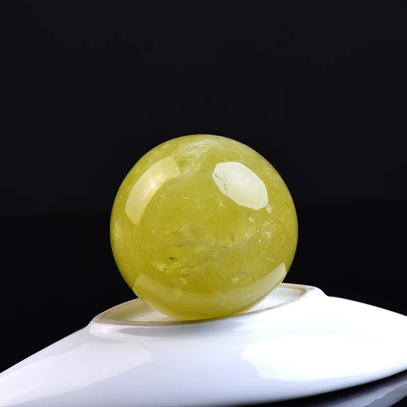

1PC Natural Citrine Ball Polished Globe Massaging Ball Reiki Crystal Healing Stone Home Decor Exquisite Collect Souvenirs Gift