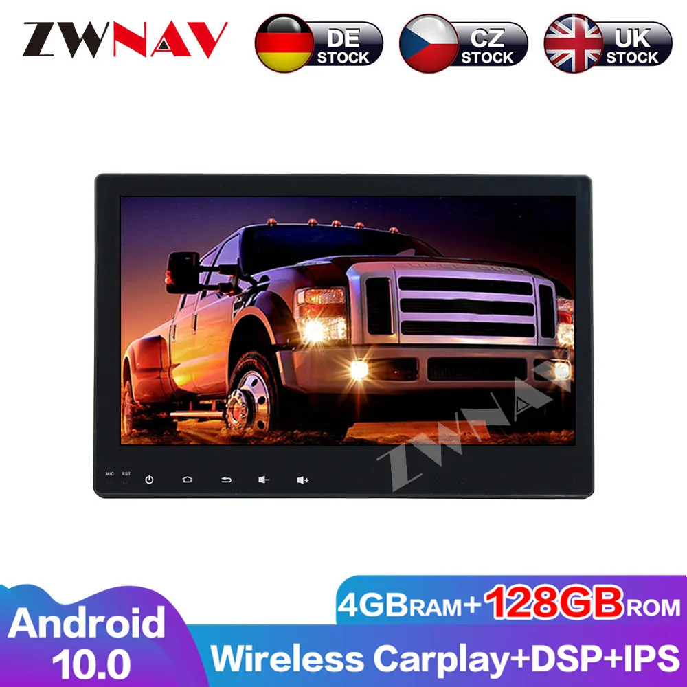 Android 10 4G+128G ZWNAV Carplay Car DVD Player For Toyota Hilux 2016-2017 GPS Audio Stereo Multimedia Head unit Auto Radio