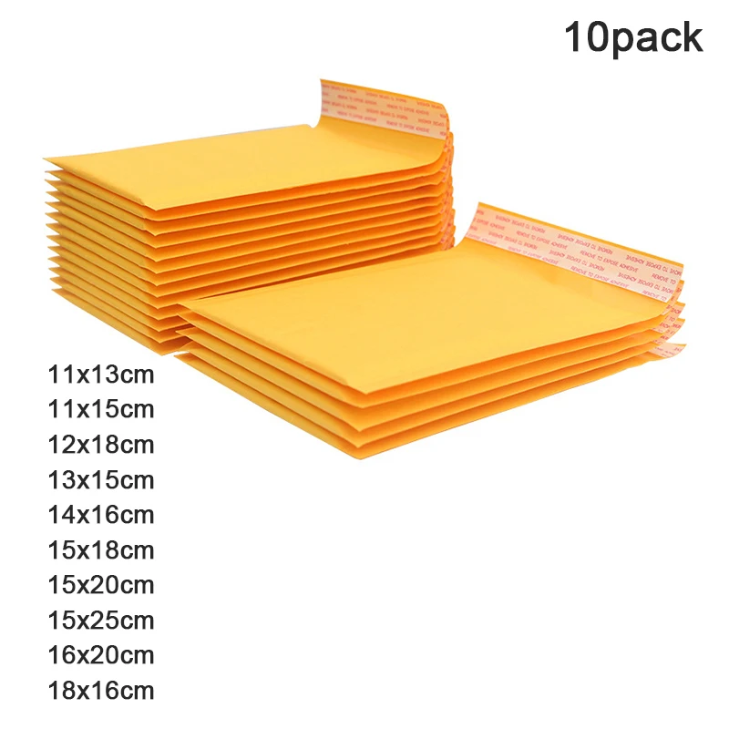 Forte stickiness amarelo papel kraft bolha envelopes sacos saco de proteção