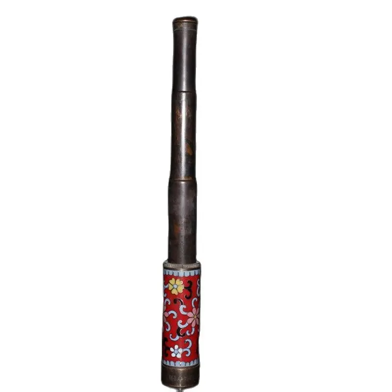 

China Old Beijing Old Goods Pure Copper Cloisonne Telescopic Telescope