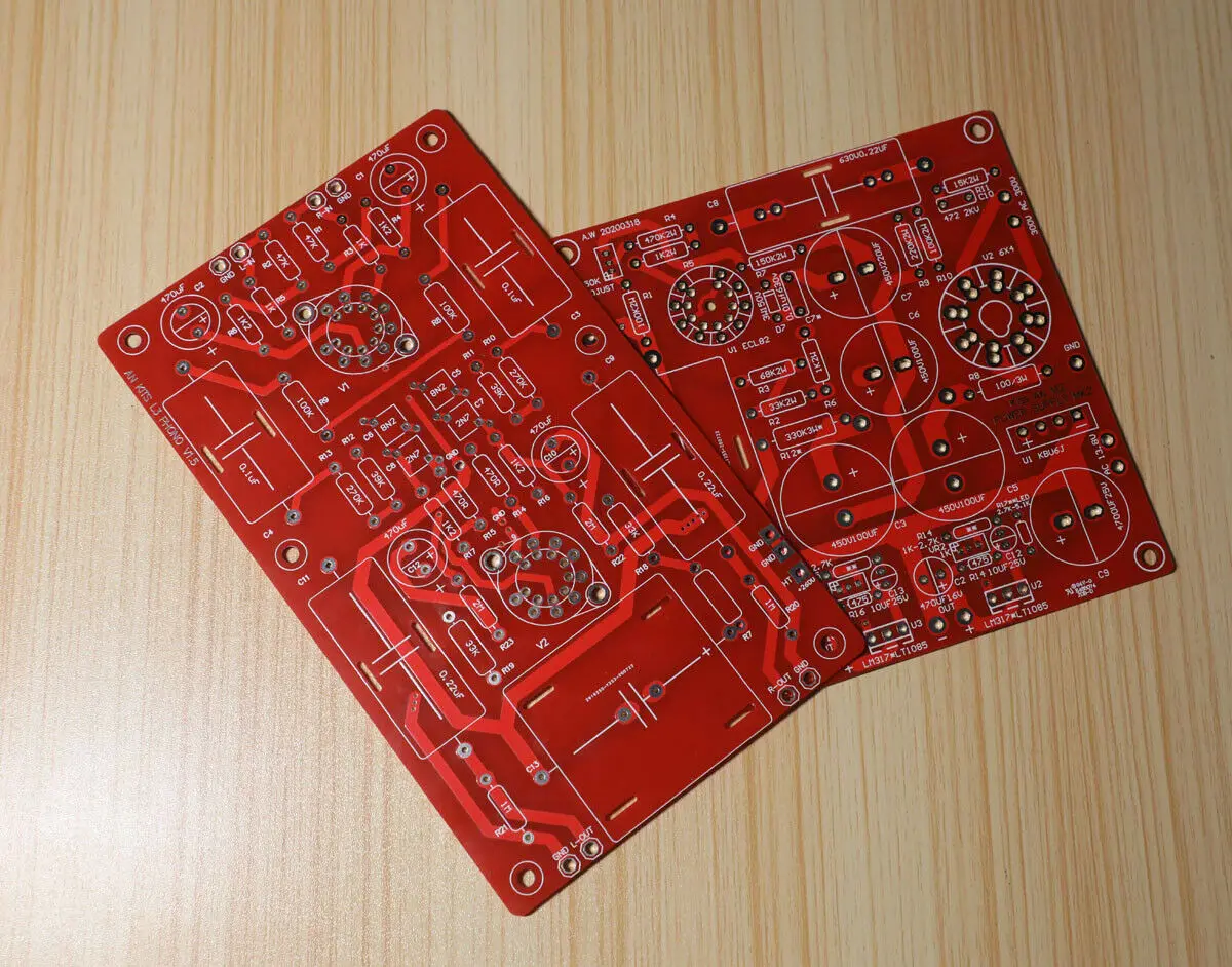 DIY Hiend L3 RIAA MM Tube Phono Amplifier Board PCB + Power Supply PCB