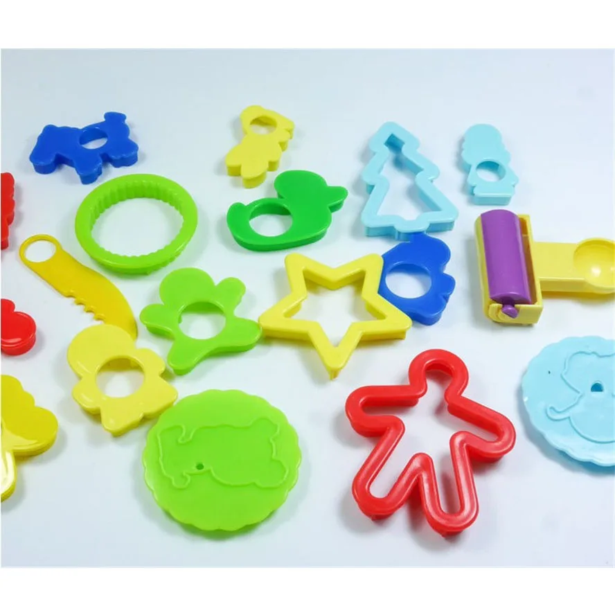 18Pcs/set DIY Clay Plasticine Mold Modeling Clay Building Tools Kits Animal Shape Moulds Play Dough Toy for Children Gift