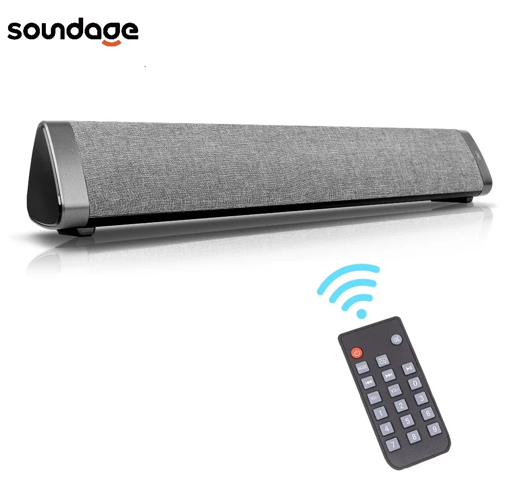 

Soundage Wireless Bluetooth Soundbar TV Home Theater Stereo Surround Sound Bar With Remote Control for PC/Phone