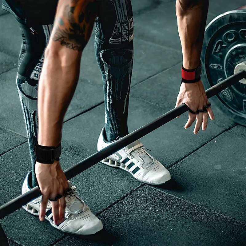 Impugnature per ginnastica in pelle guanti da palestra per allenamento di sollevamento pesi protezione per il palmo avvolgimento per il polso