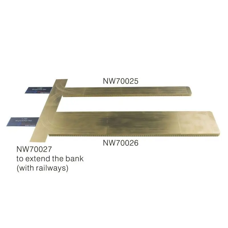 

AM-WORKS NW70027 1/700 Pier Extension For Extending Rails Beyond for Both 25 an - Upgrade Detail Set