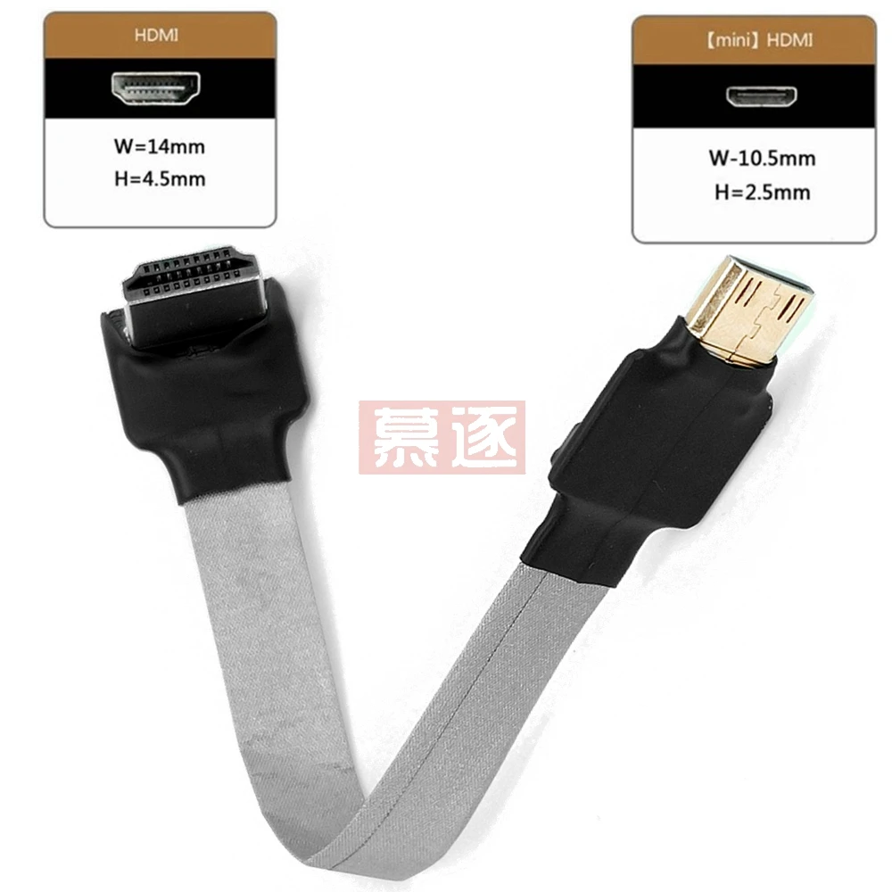 

FPV Ellenbogen Mini HD-совместимый кабель zu HDTV 1080p Высокоскоростной адаптер Gold Powerzogen Stecker для монитора камеры проектор n