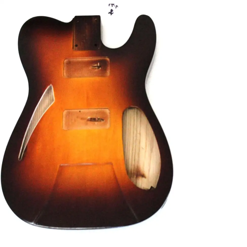 Semi-hollow electric body in Fireglo finish with 2pcs pickguard