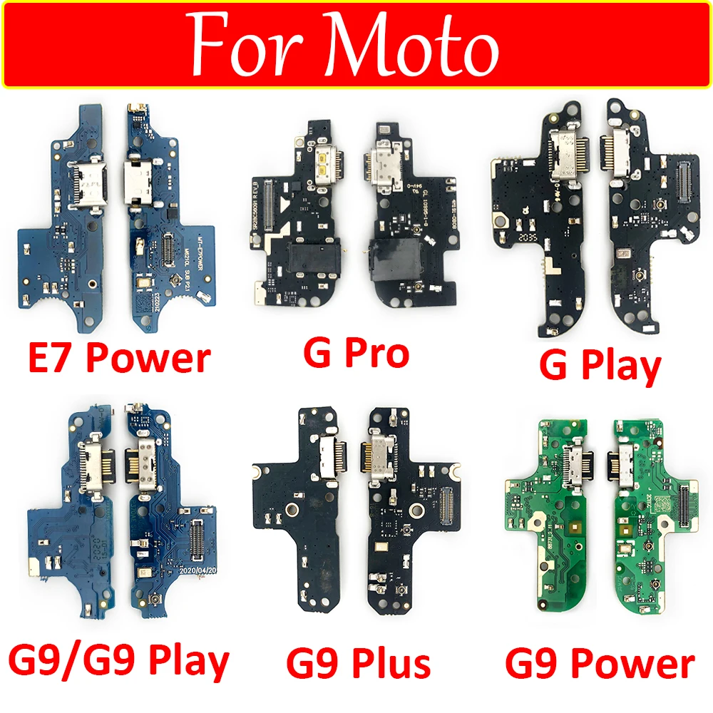 

USB Charging Port Jack Dock Charger Connector Board Flex Cable For Moto G Pro G9 Power G Play G30 G10 E7 Power G9 Plus