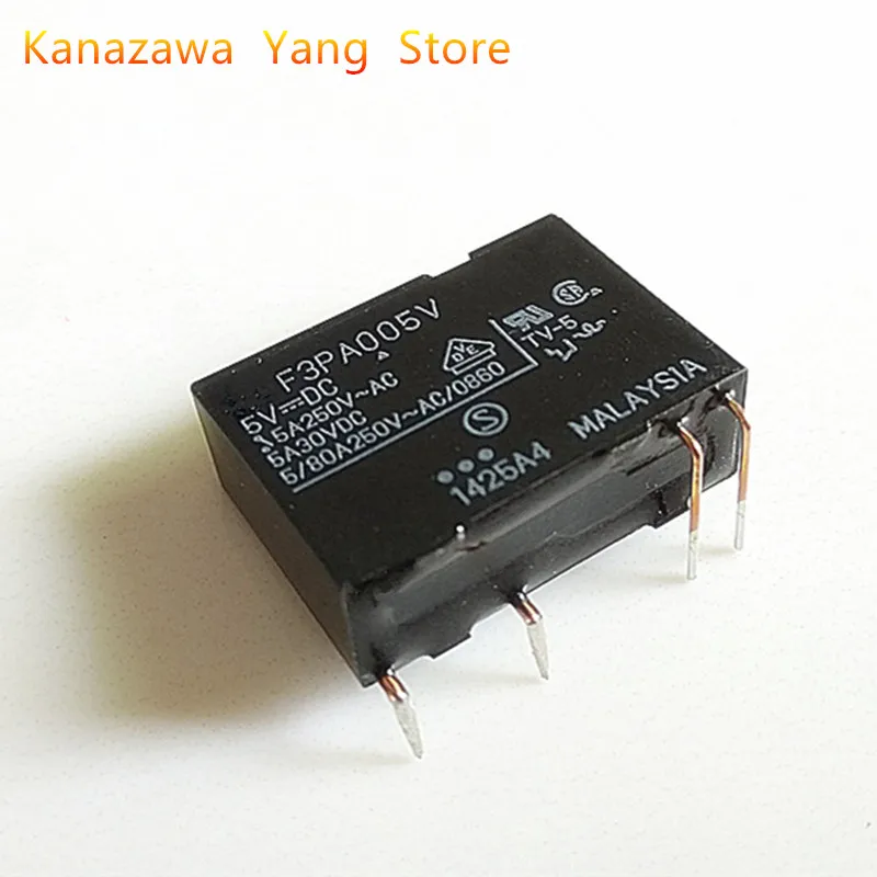 5 Pcs 10 Pcs Power Relay F3PA005V F3PA012V  One Set Of Normally Open 4-Pin 5A Curved Needle