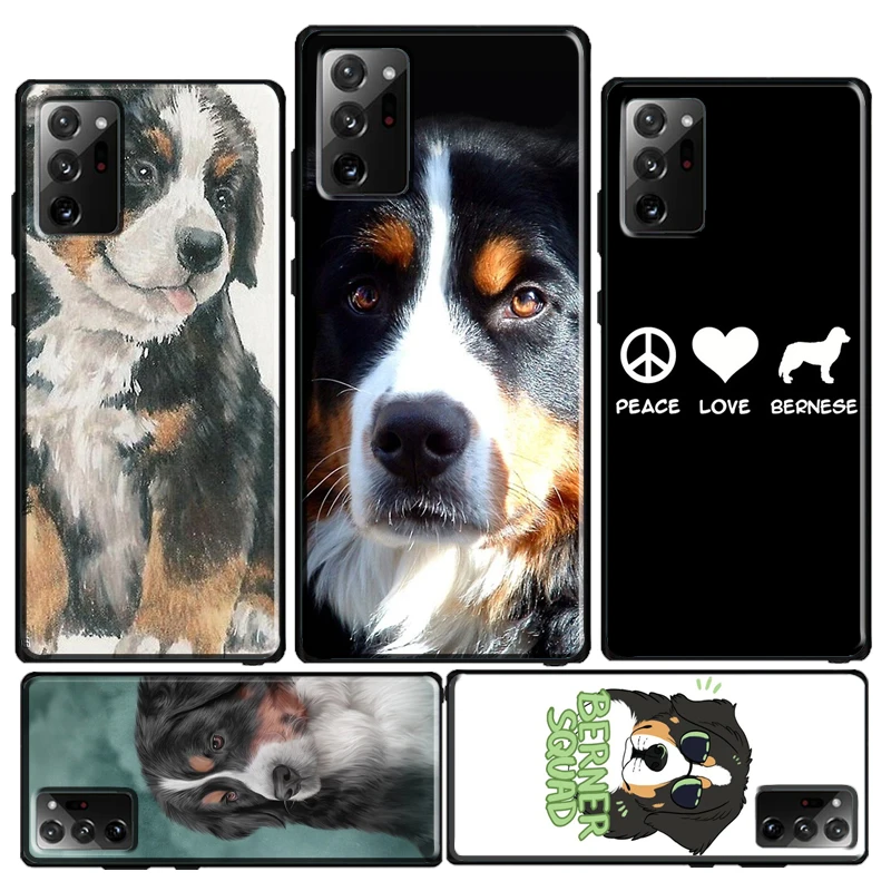 Funny Bernese Mountain Dog Case For Samsung Galaxy S21 Ultra S20 FE S8 S9 S10 Plus Note 20 S22 Ultra Note 10 Plus