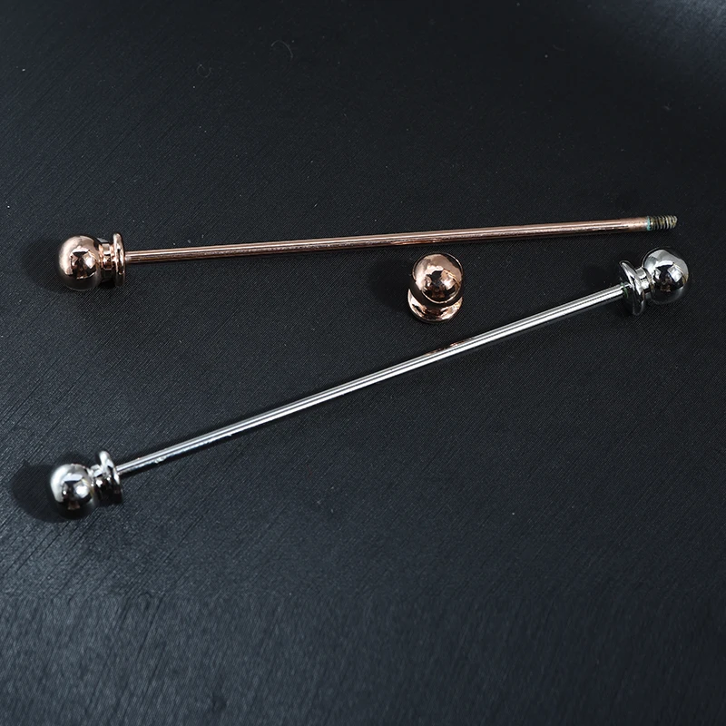 Luxury Copper Shirt Collar Pin Barbell Lapel Stick For Men Fashion Jewelry Accessories