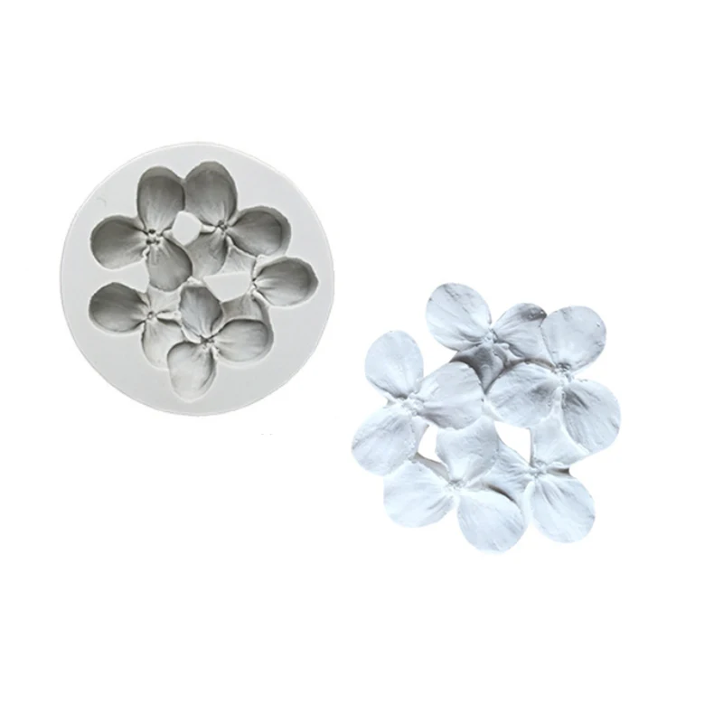 Hydrangea Silicone Mold Fondant Cake Decorating Tool Silicone Mold Sugarcrafts Chocolate Baking Tools For Cakes Gumpaste Form