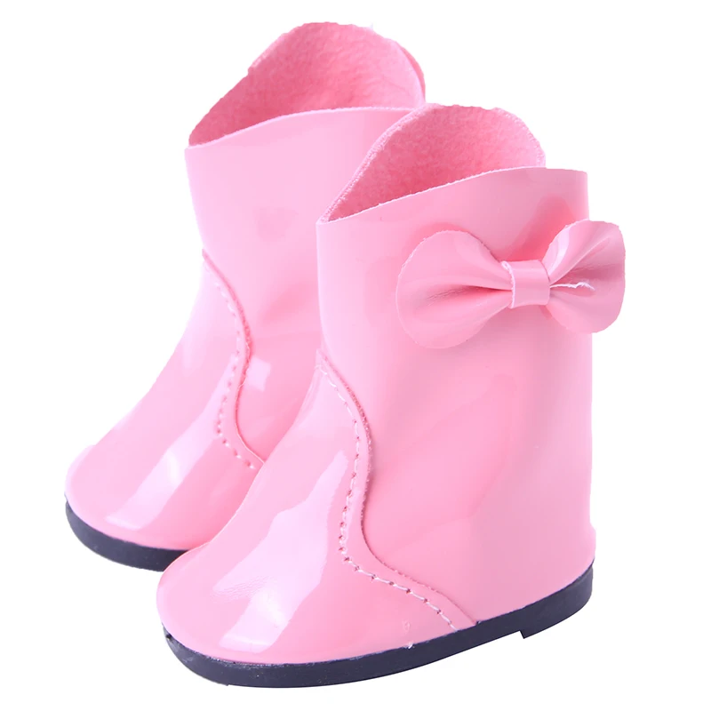 Bottes de pluie en PU pour fille, chaussures à beurre, 18 po, 43 cm, génération Born Reborn, cadeau jouet, Russie, bricolage, américain