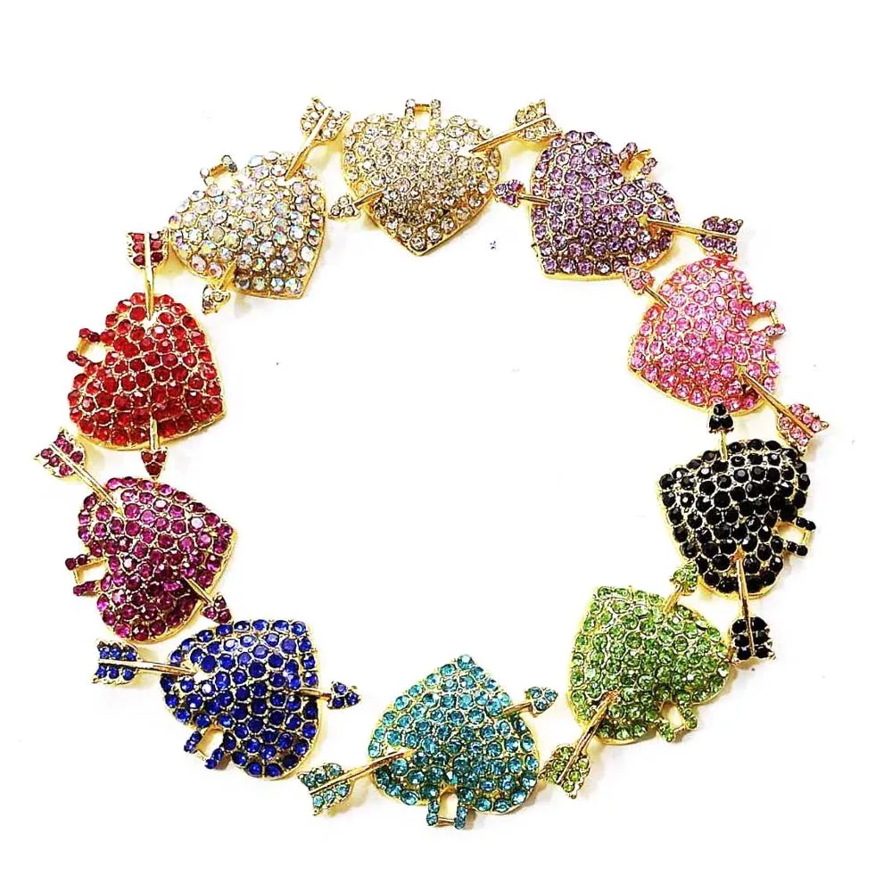 

10pcs arrow heart charms for women DIY jewelry accessories H15
