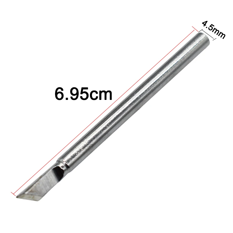 40W Lehim Ütüler Elektrikli Havya İpuçları Kafa Değiştirilebilir 4.5mm Shank 69x4.5mm