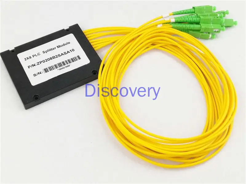 Carrier Grade Plc2 Punten 8 Fiber Splitter Box Type Planaire Golfgeleider Pigtail 2:8 Connector Lengte Optioneel